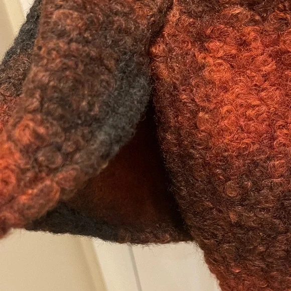 Ava & Viv Rust and Black Checkered Jacket - Picture 7 of 8